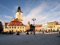 Market square and old City Hall, Brasov, Transilvania, Romania Royalty Free Stock Photo