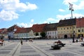 Market square in Sibiu, European Capital of Culture for the year 2007 Royalty Free Stock Photo