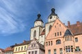 Market square in Wittenberg Royalty Free Stock Photo