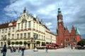 Market square of Wroclaw, also called Rynek, with the Old City Hall Stary Ratusz.