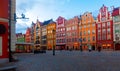 Market Square of Wroclaw at dusk