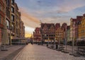 market square in wroclaw - a medieval market square in wroclaw