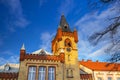 Architecture of the town hall in Swiecie, Poland