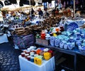 Market Stall in the Campo di Fiori in Rome Italy Royalty Free Stock Photo