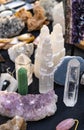 market stall of esoteric lucky stones