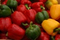Market stall peppers Royalty Free Stock Photo