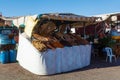 Market stall on the square Djema el Fnaa in Marrakesh Royalty Free Stock Photo