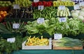 Market stall vegetables Royalty Free Stock Photo