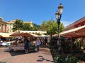 Market stalls at Cours Saleya, Nice, South of France Royalty Free Stock Photo