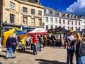 Cirencester, Gloucestershire, UK March 25 2024. Market street scene Royalty Free Stock Photo