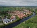 The market town of yarm drone photo