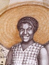 Market woman a portrait from old Ghanaian money