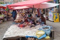 Market woman selling vegetable in La Paz, Bolivia Royalty Free Stock Photo