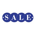 SALE blue colored vector art Royalty Free Stock Photo