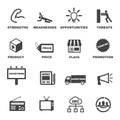 Marketing and advertising icons