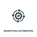 Marketing Automation icon. Creative element design from content icons collection. Pixel perfect Marketing Automation icon for web Royalty Free Stock Photo