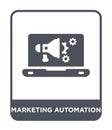 marketing automation icon in trendy design style. marketing automation icon isolated on white background. marketing automation