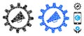 Marketing Automation Mosaic Icon of Circle Dots