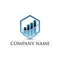 Marketing and Business finance logo template - vector concept illustration. Royalty Free Stock Photo