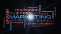 Marketing Business Strategy Word Cloud Text Concept