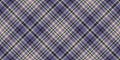 Marketing check fabric texture, repetitive plaid pattern textile. Diverse tartan seamless background vector in violet and light Royalty Free Stock Photo