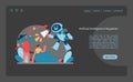 Marketing 5.0 concept. Innovative integration of AI to enhance consumer interaction