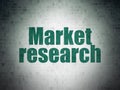 Marketing concept: Market Research on Digital Data Paper background