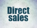 Marketing concept: Direct Sales on Digital Data Paper background