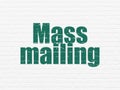 Marketing concept: Mass Mailing on wall background Royalty Free Stock Photo