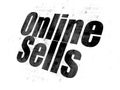 Marketing concept: Online Sells on Digital background
