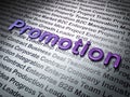 Marketing concept: Promotion on Business