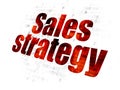 Marketing concept: Sales Strategy on Digital background