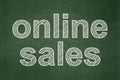 Marketing concept: Online Sales on chalkboard background Royalty Free Stock Photo