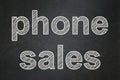 Marketing concept: Phone Sales on chalkboard background Royalty Free Stock Photo