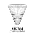 Wireframe Funnel Sales Diagram