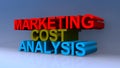 Marketing cost analysis on blue