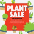 Marketing for the Festival of Selling Trees Sales Concept Vector