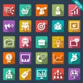 Marketing icons Royalty Free Stock Photo