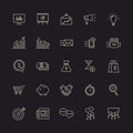 marketing icons set. Vector illustration decorative design