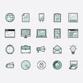 marketing icons. Vector illustration decorative design