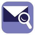 Marketing letter search, icon