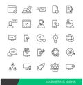 Marketing Linear line icons