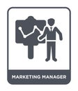 marketing manager icon in trendy design style. marketing manager icon isolated on white background. marketing manager vector icon