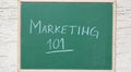 Marketing 101 Royalty Free Stock Photo