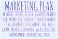 Marketing plan word cloud