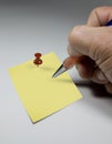 marketing post it note Royalty Free Stock Photo