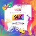 WOW SALE carnival Marketing poster