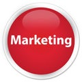 Marketing premium red round button Royalty Free Stock Photo