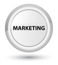 Marketing prime white round button Royalty Free Stock Photo