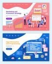 Marketing and Promotion Strategy Algorithmization Royalty Free Stock Photo